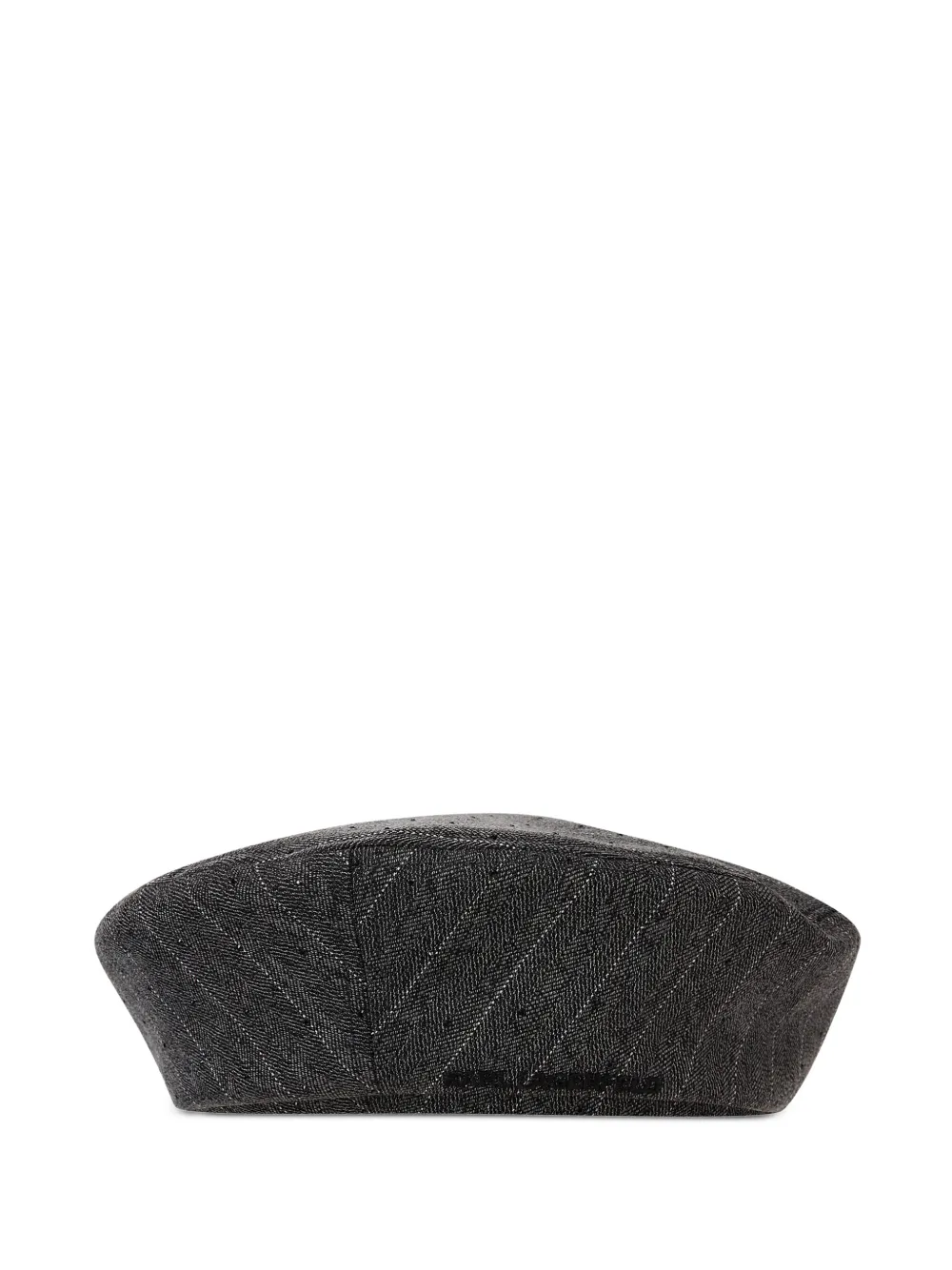 Karl Lagerfeld K Autograph baret met krijtstreep Grijs