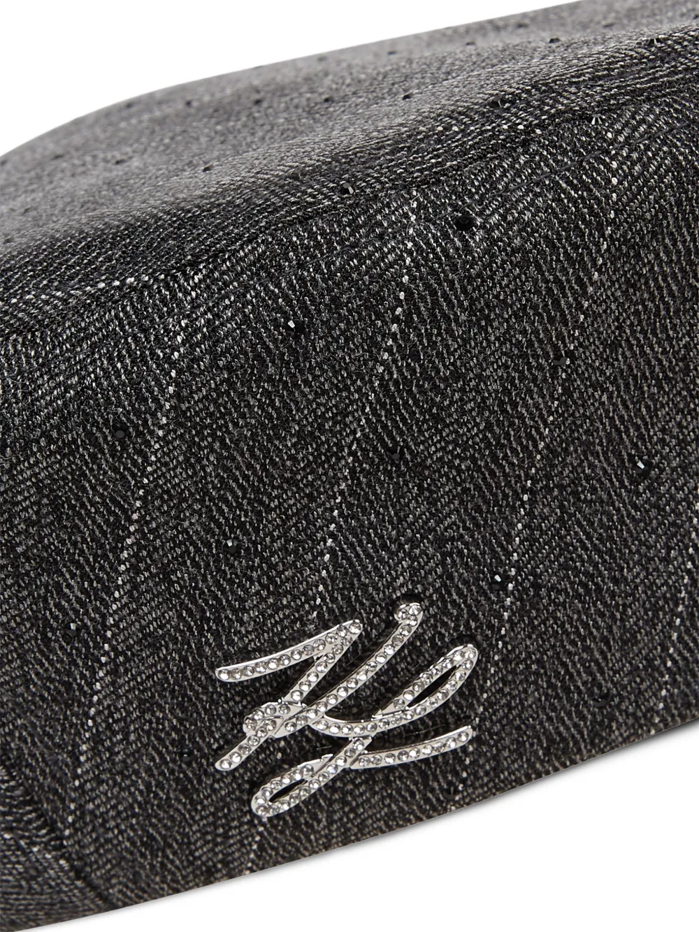 Karl Lagerfeld K Autograph baret met krijtstreep Grijs