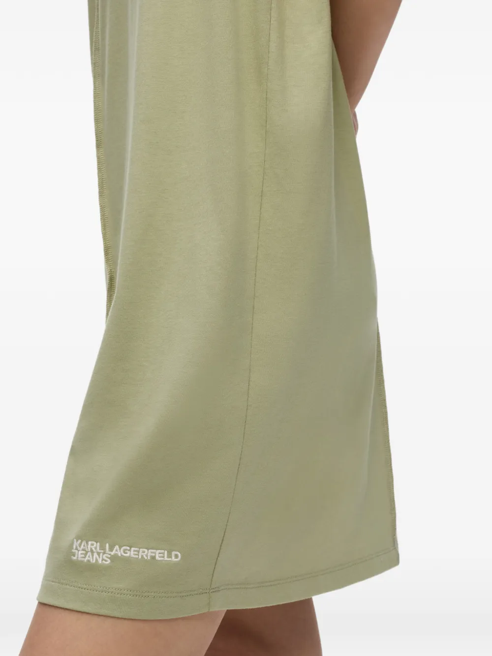 Karl Lagerfeld Jeans Mini-jurk met zoomdetail Groen