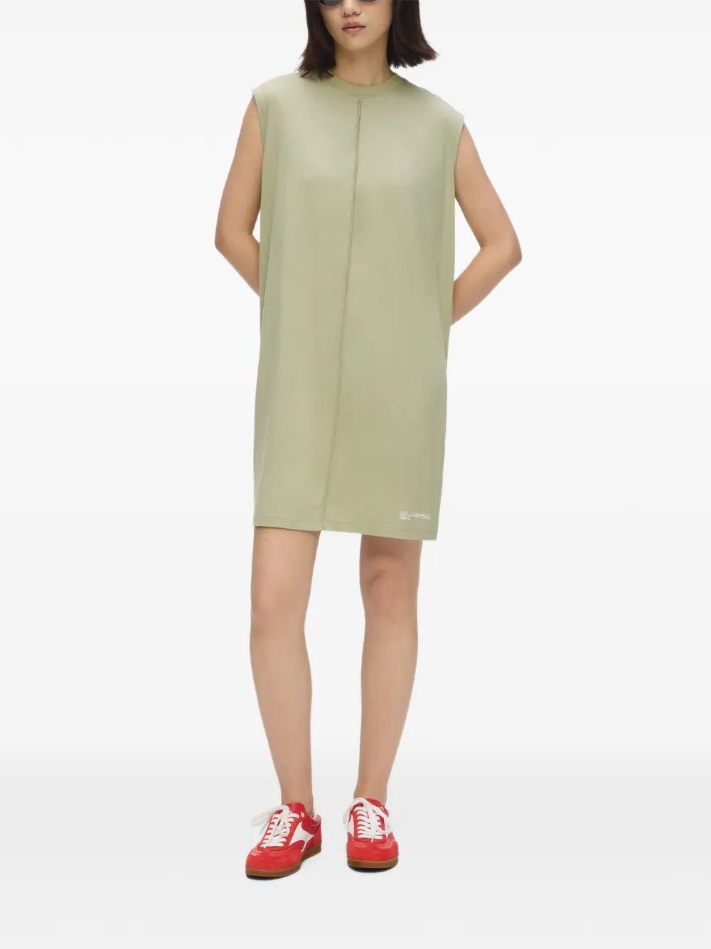 Karl Lagerfeld Jeans Mini-jurk met zoomdetail Groen