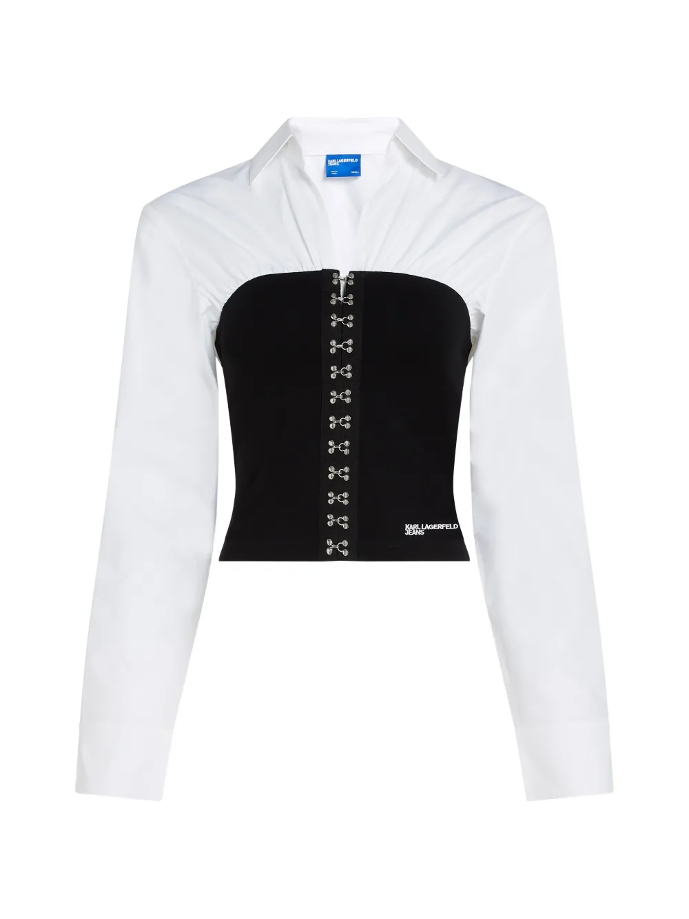 Karl Lagerfeld Jeans Blusa in popeline - Bianco