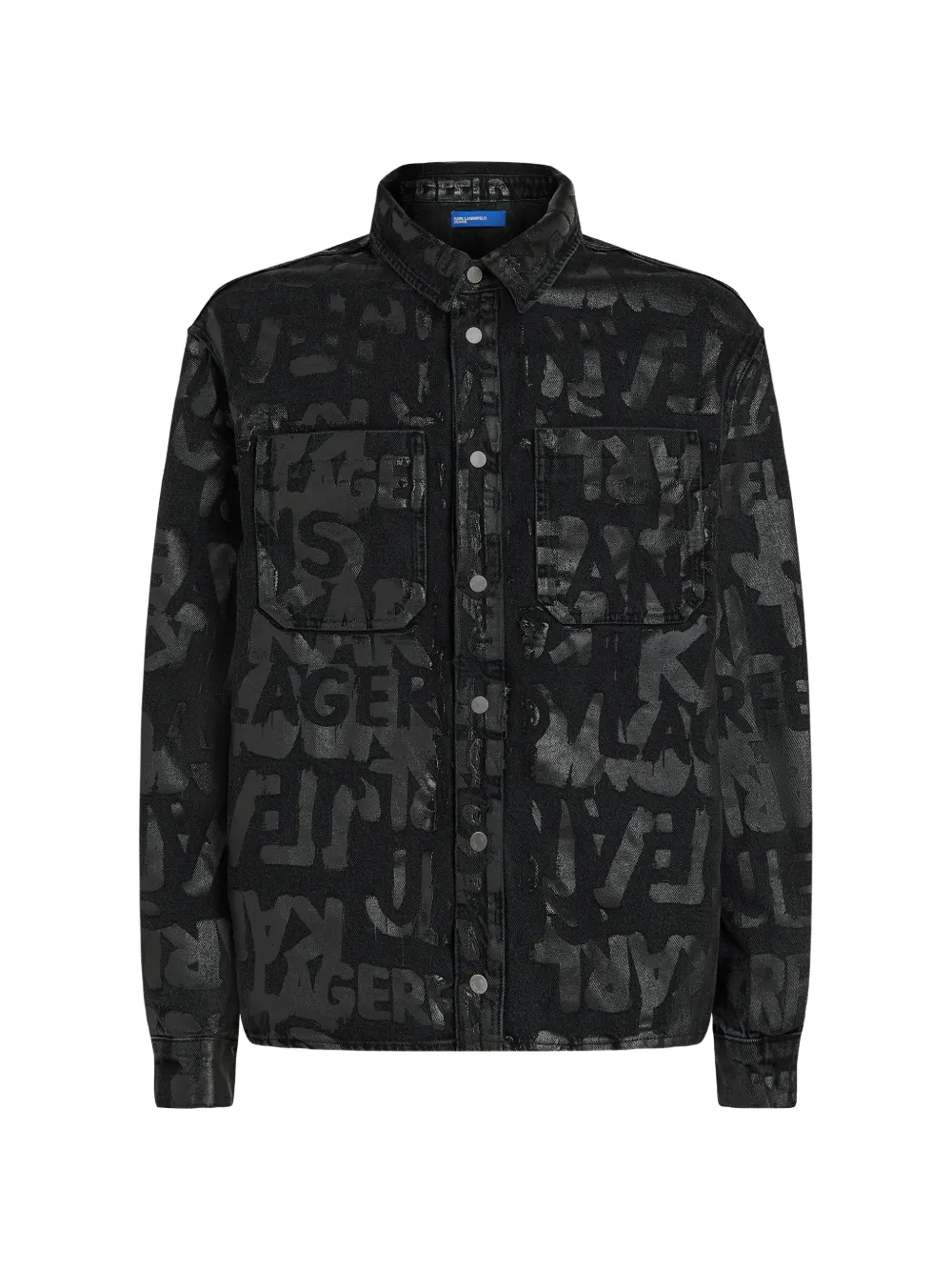 Karl Lagerfeld Jeans Camicia con stampa logo - Nero
