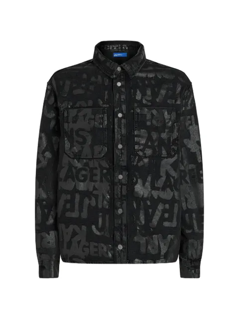 Karl Lagerfeld Jeans camisa con logo estampado