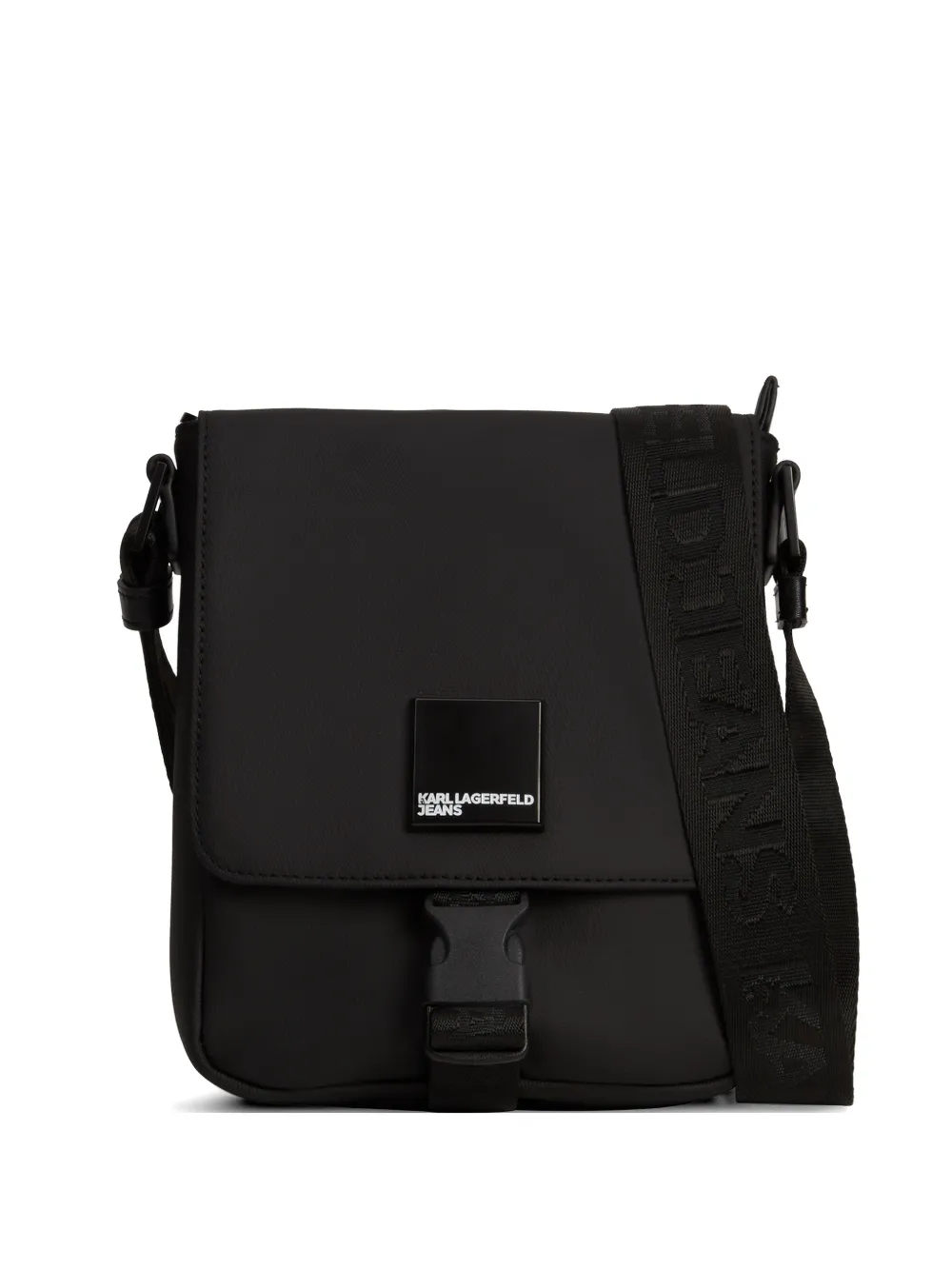 Karl Lagerfeld Jeans Venture logo-plaque messenger bag - Nero