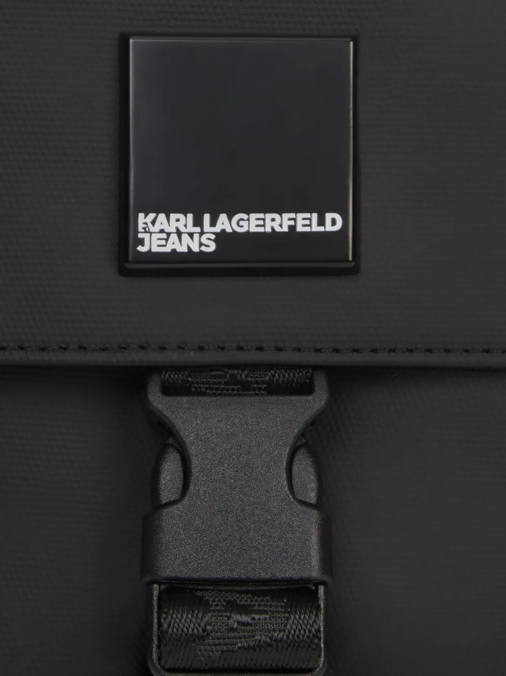 Karl Lagerfeld Jeans Venture messengertas met logoplakkaat Zwart