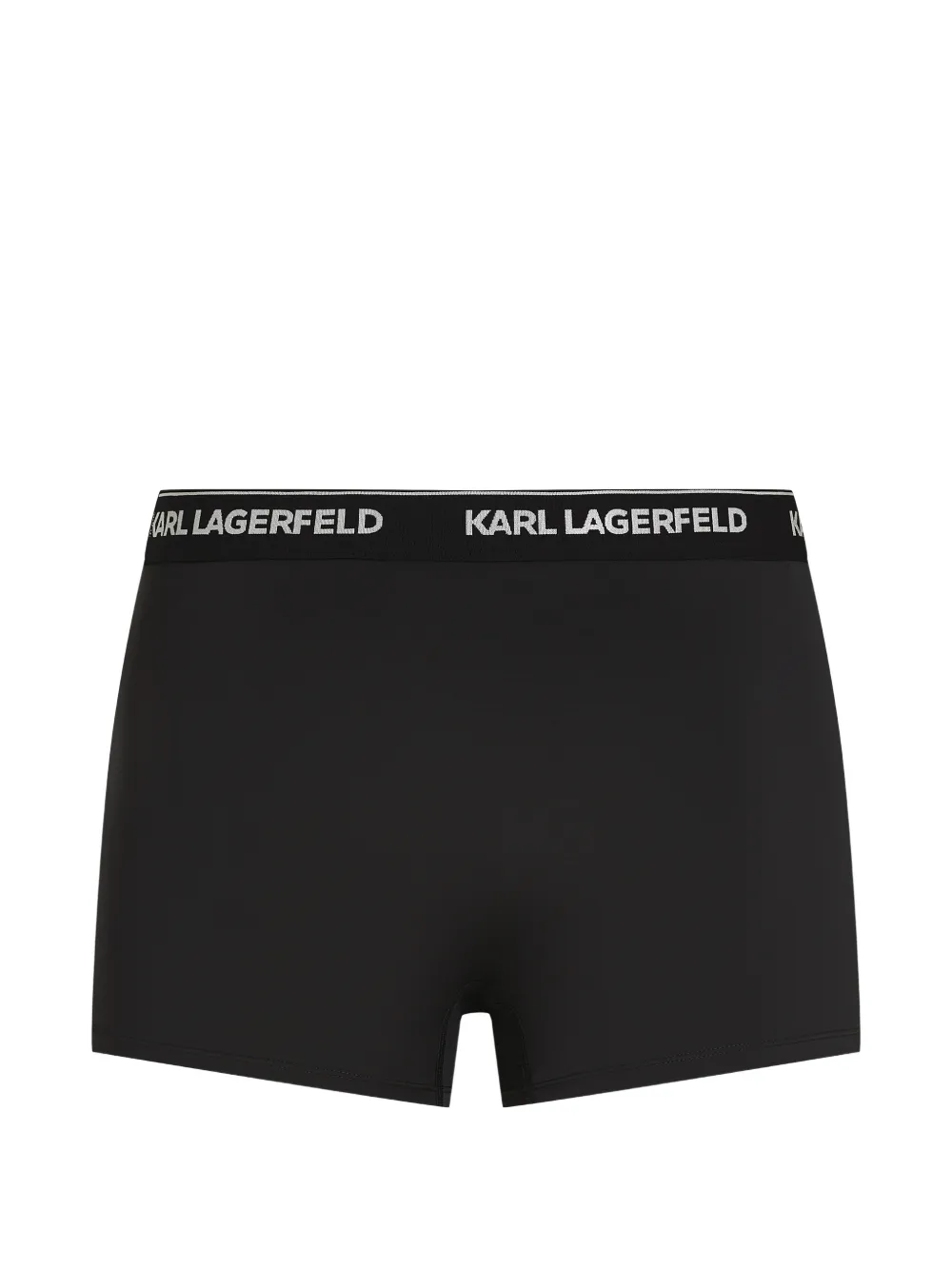 Karl Lagerfeld Drie boxershorts met logoband Zwart