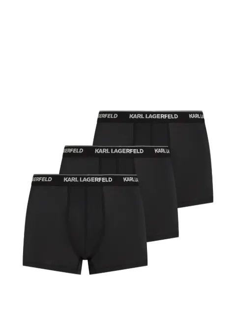 Karl Lagerfeld logo-waistband boxers (set of three)
