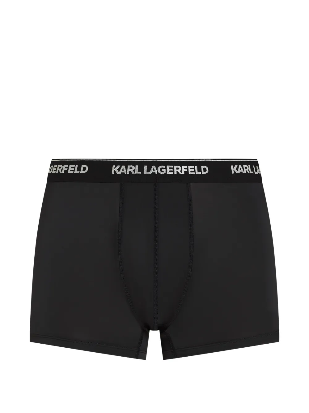 Karl Lagerfeld Drie boxershorts met logoband Zwart
