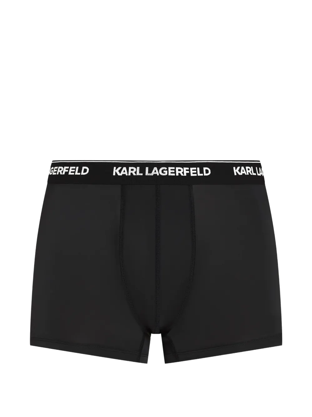 Karl Lagerfeld logo-waistband boxers (set of three) - Nero
