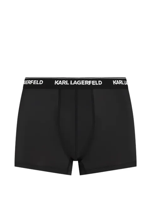 Karl Lagerfeld pack de tres bóxeres con logo en la pretina