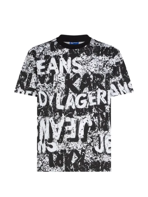 Karl Lagerfeld Jeans all-over logo-print T-shirt