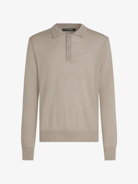 Karl Lagerfeld long-sleeved polo shirt