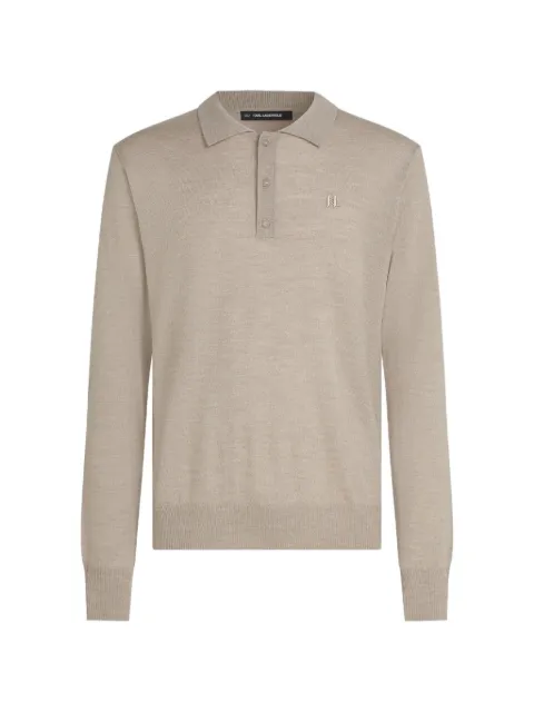 Karl Lagerfeld polo à manches longues