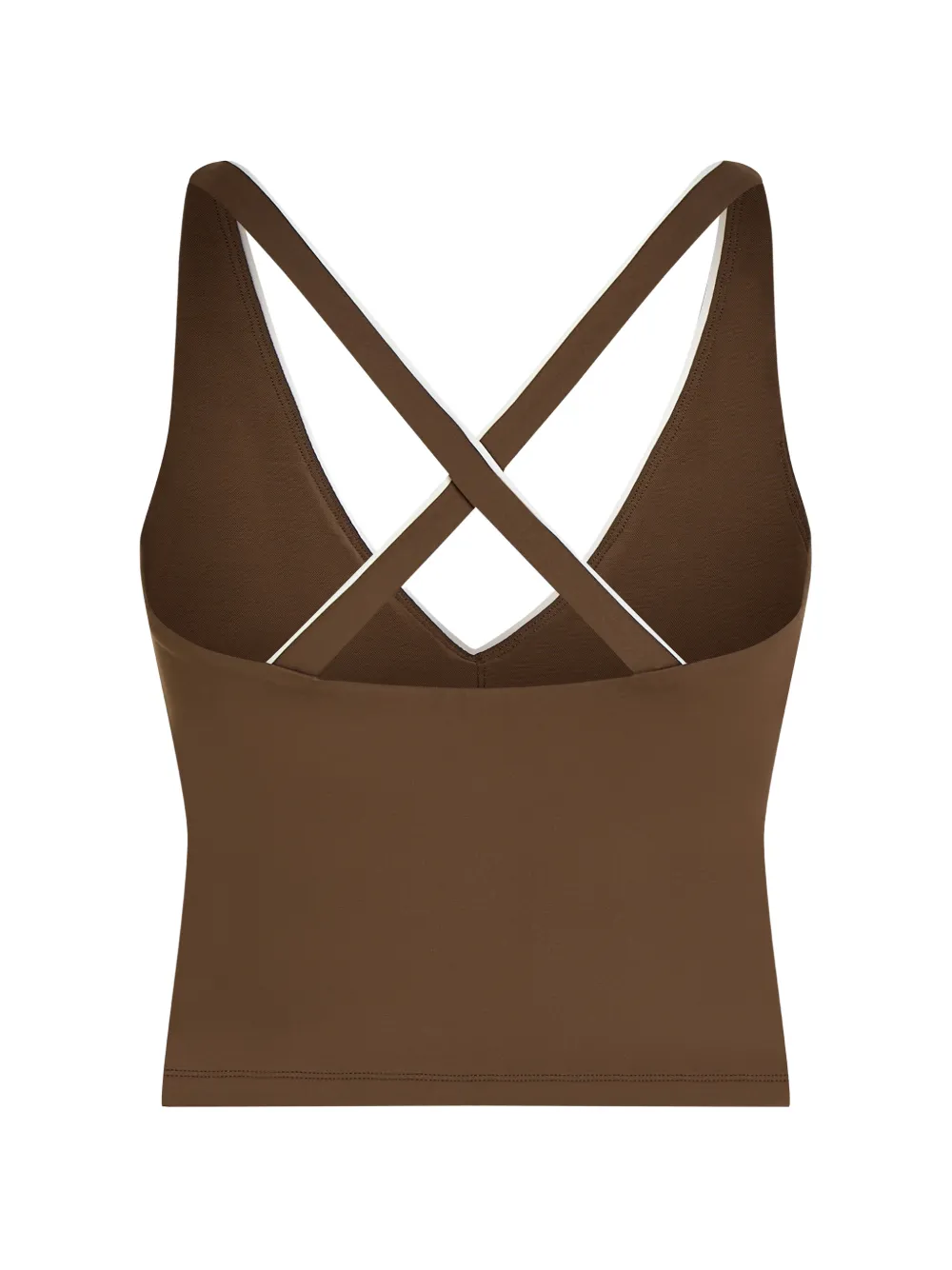 Karl Lagerfeld Top met contrasterende afwerking Bruin