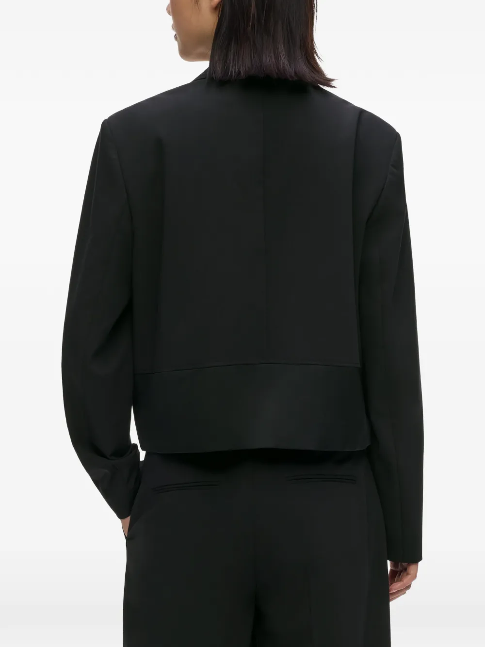 Karl Lagerfeld Jeans Blazer met gespdetail Zwart
