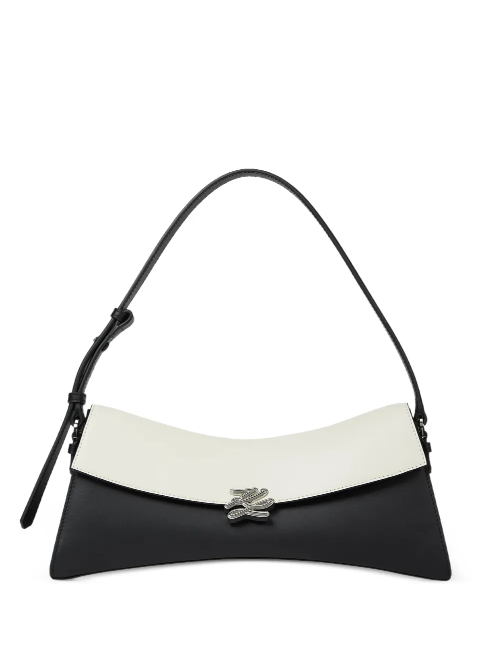 Karl Lagerfeld Autograph leather shoulder bag - Nero