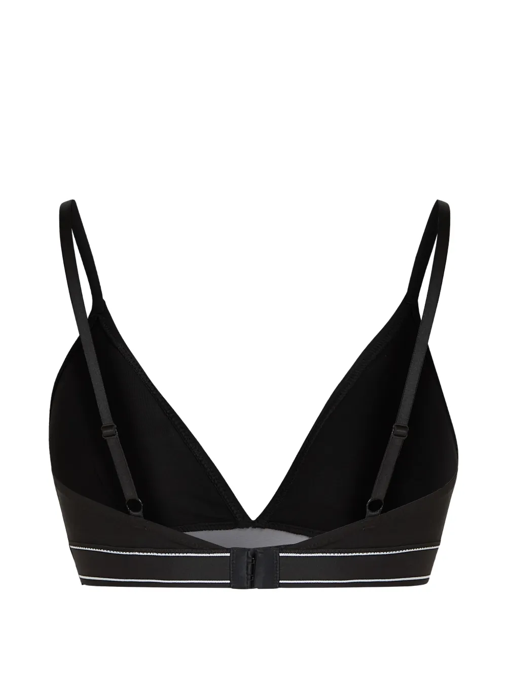 Karl Lagerfeld Hotel Karl katoenen gestreepte bralette Zwart