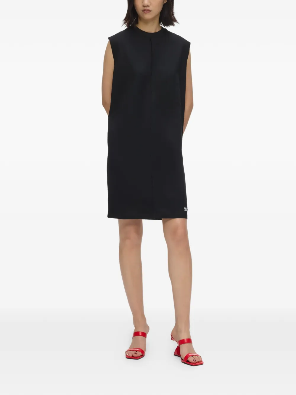 Karl Lagerfeld Jeans Mini-jurk met zoomdetail Zwart