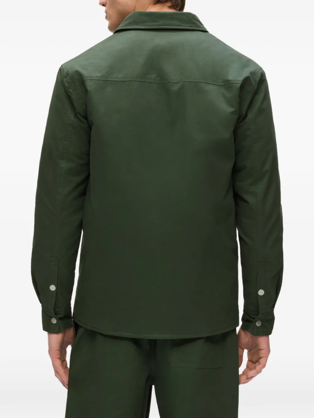 Karl Lagerfeld Jeans Shirtjack met geborduurd logo Groen