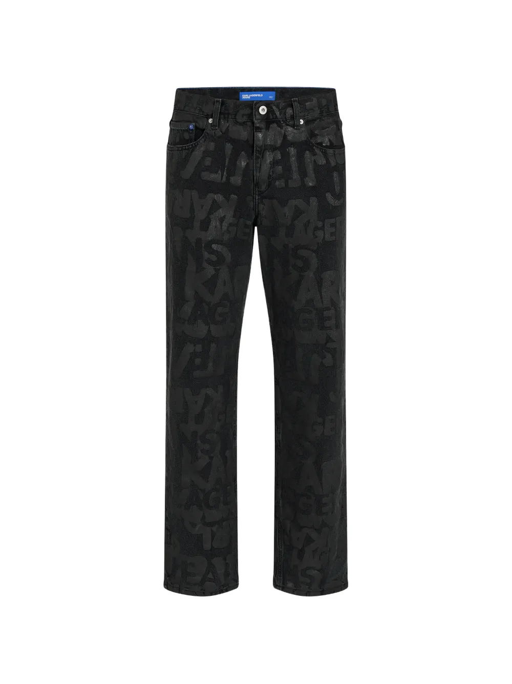 Karl Lagerfeld Jeans Jeans con stampa logo - Nero