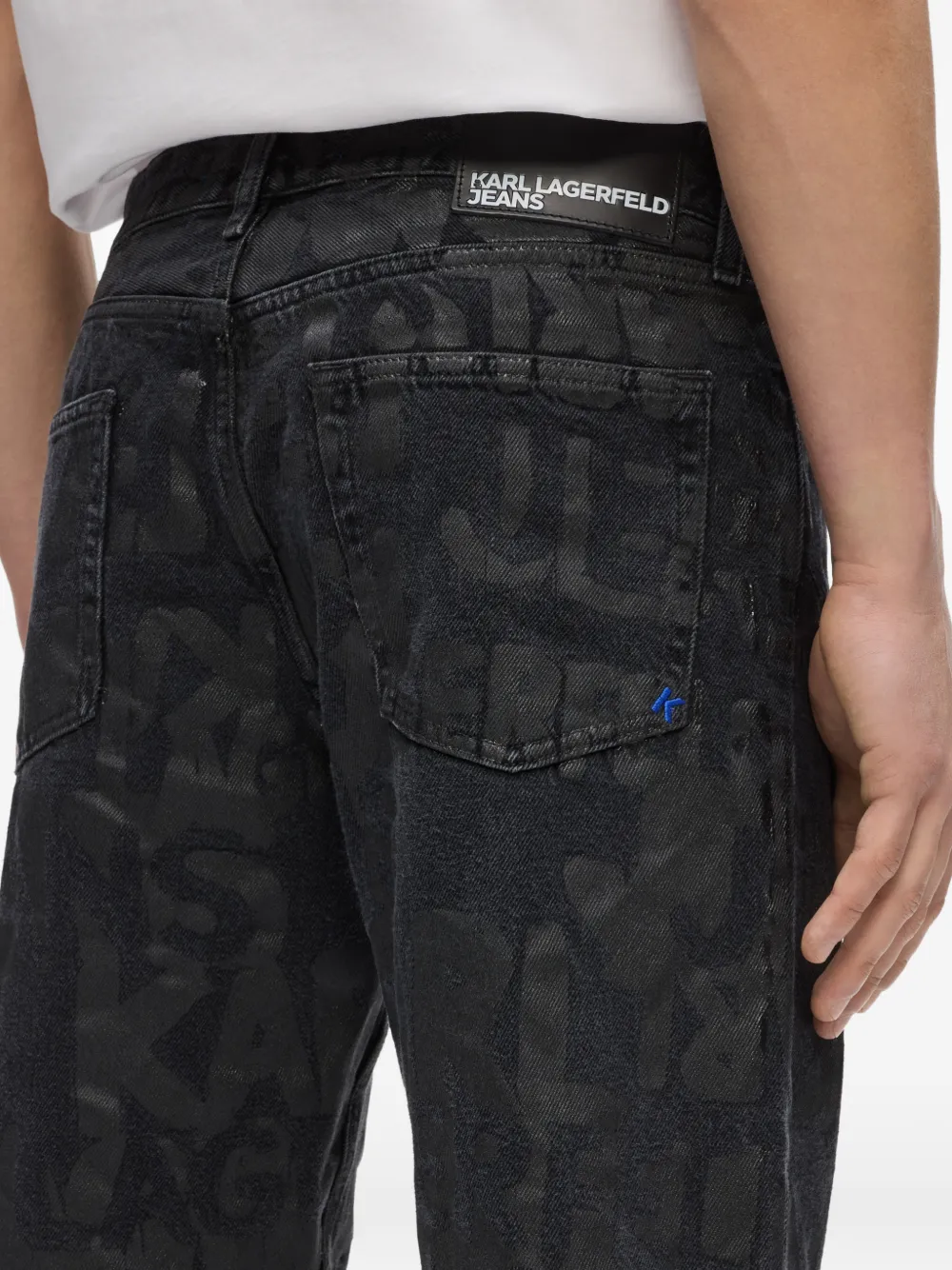 Karl Lagerfeld Jeans met logoprint Zwart