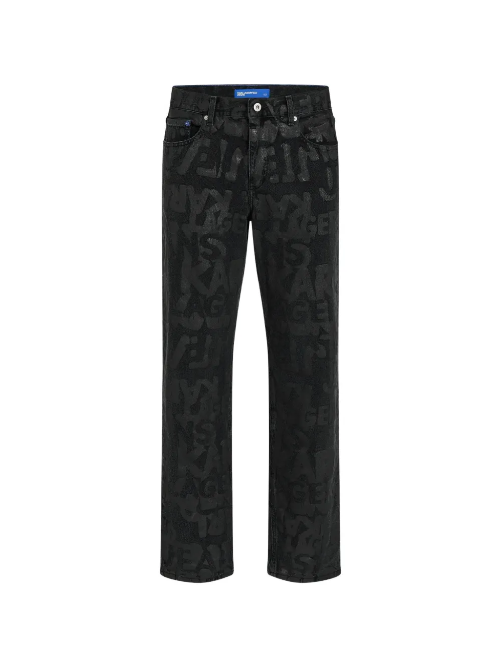 Karl Lagerfeld Jeans Jeans con stampa logo - Nero
