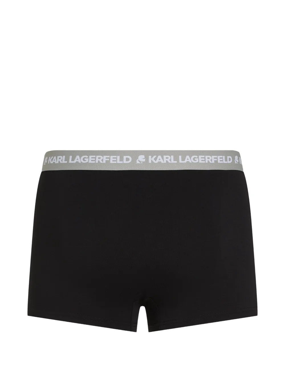 Karl Lagerfeld Drie boxershorts met logoband Zwart