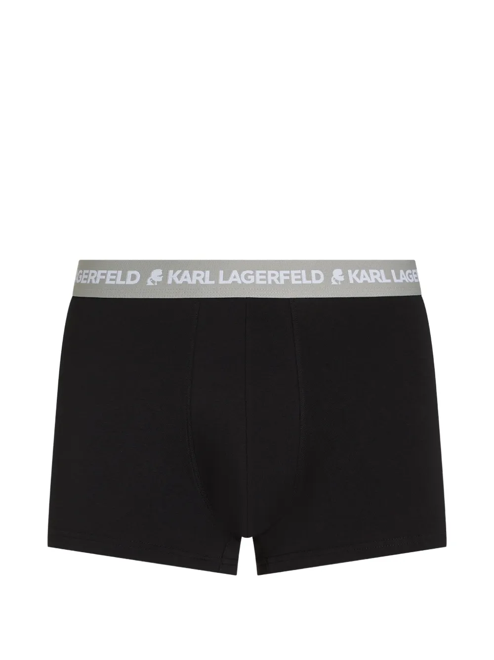 Karl Lagerfeld Drie boxershorts met logoband Zwart