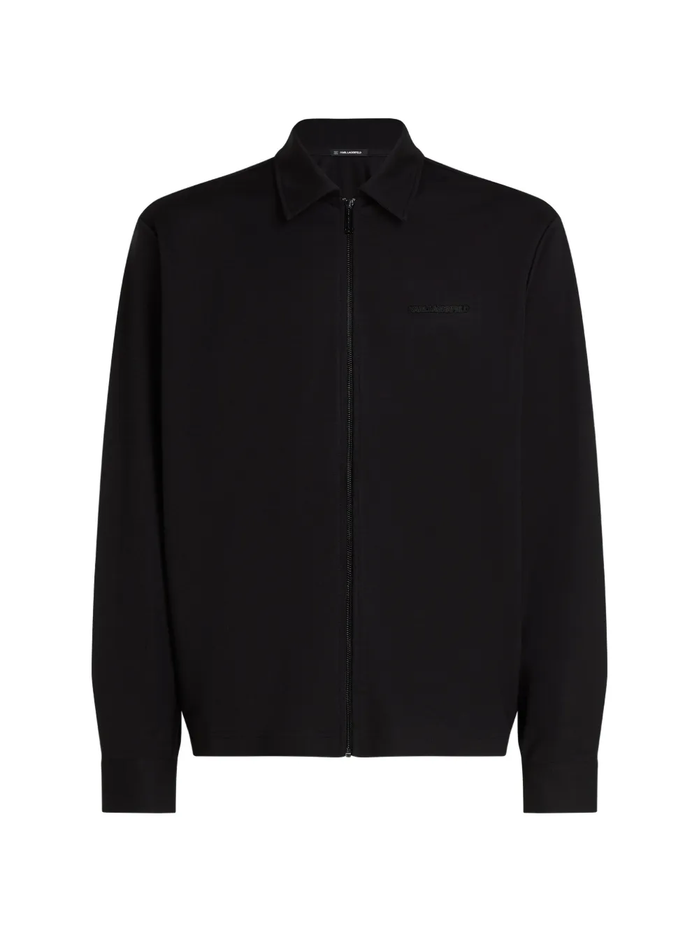Karl Lagerfeld Rue St-Guillaume zip-fastening shirt jacket - Schwarz