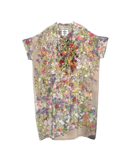 Anntian floral-print silk midi dress