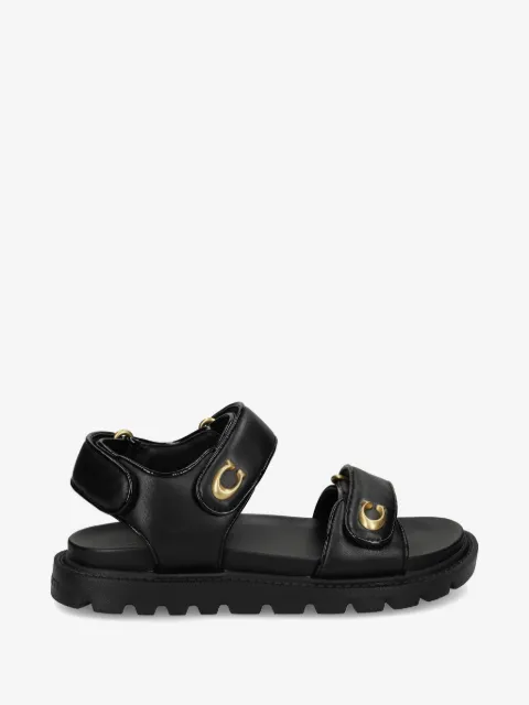 Coach sandalias Brynn detalle el logo