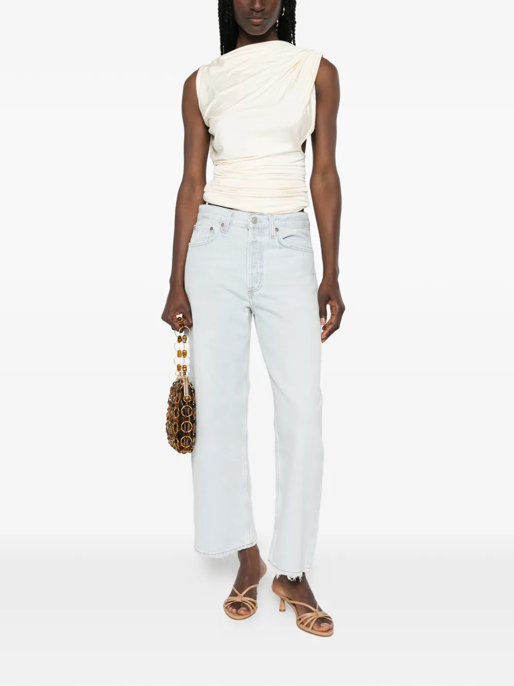 Citizens of Humanity Arc jeans met gerafelde afwerking Blauw