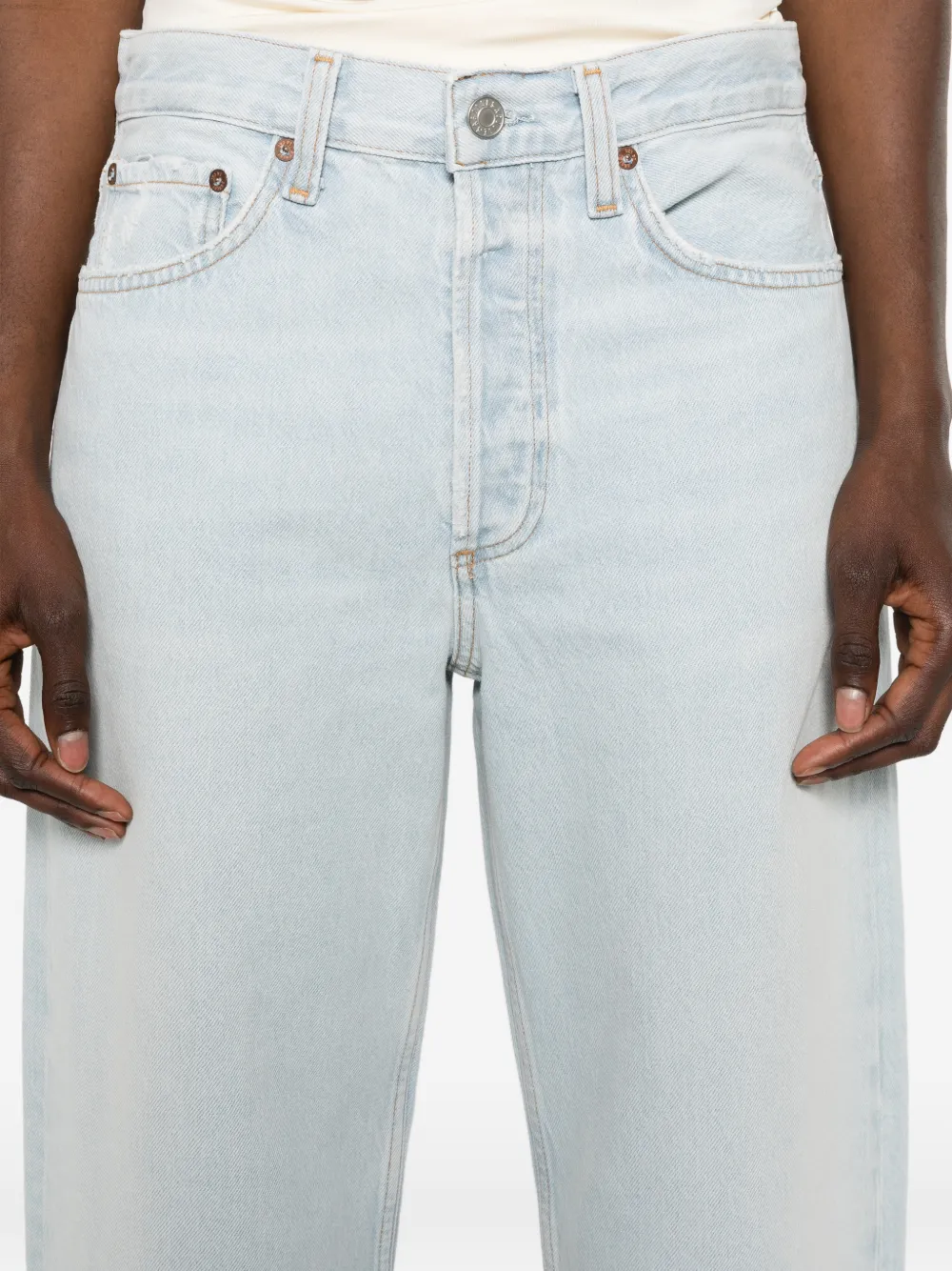 Citizens of Humanity Arc jeans met gerafelde afwerking Blauw