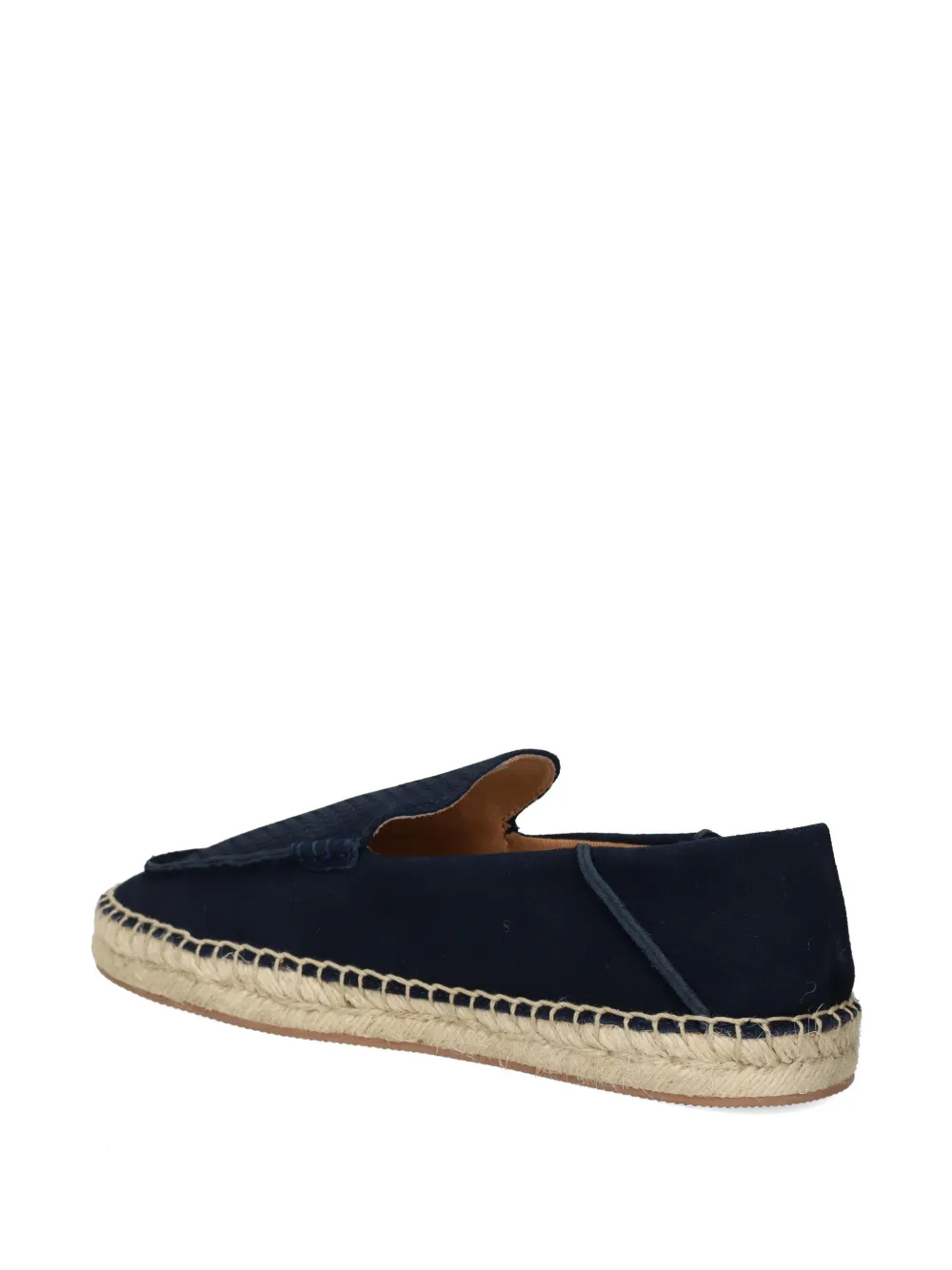 BOSS leather espadrilles Blauw