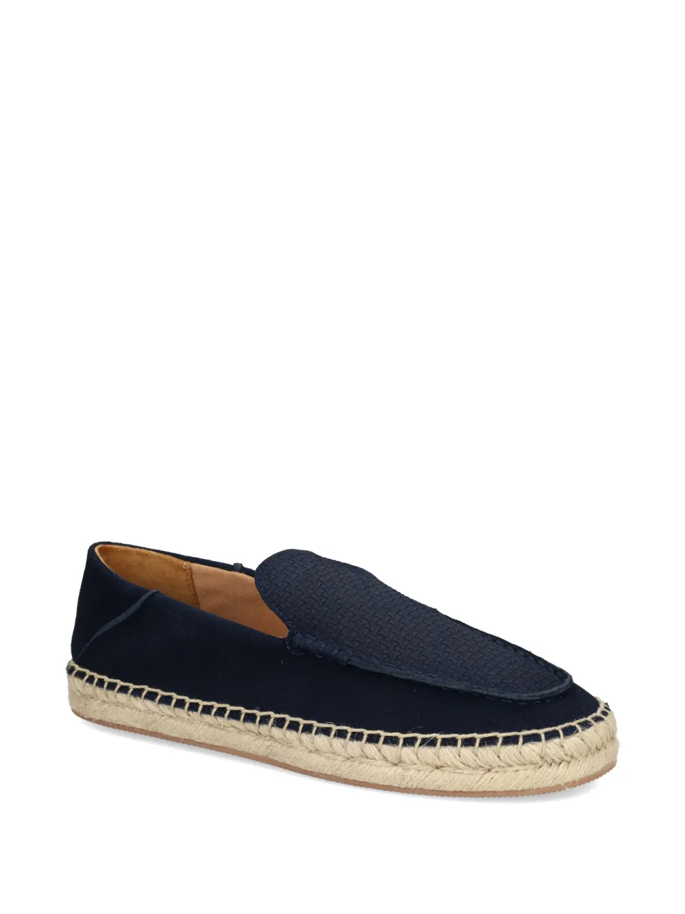 BOSS leather espadrilles Blauw