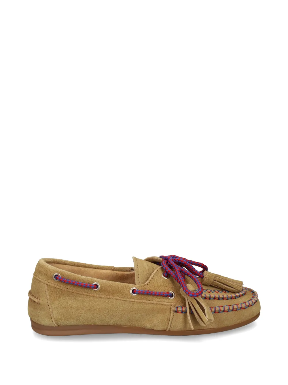 Posa tassel lace-up boat loafers - Toni neutri