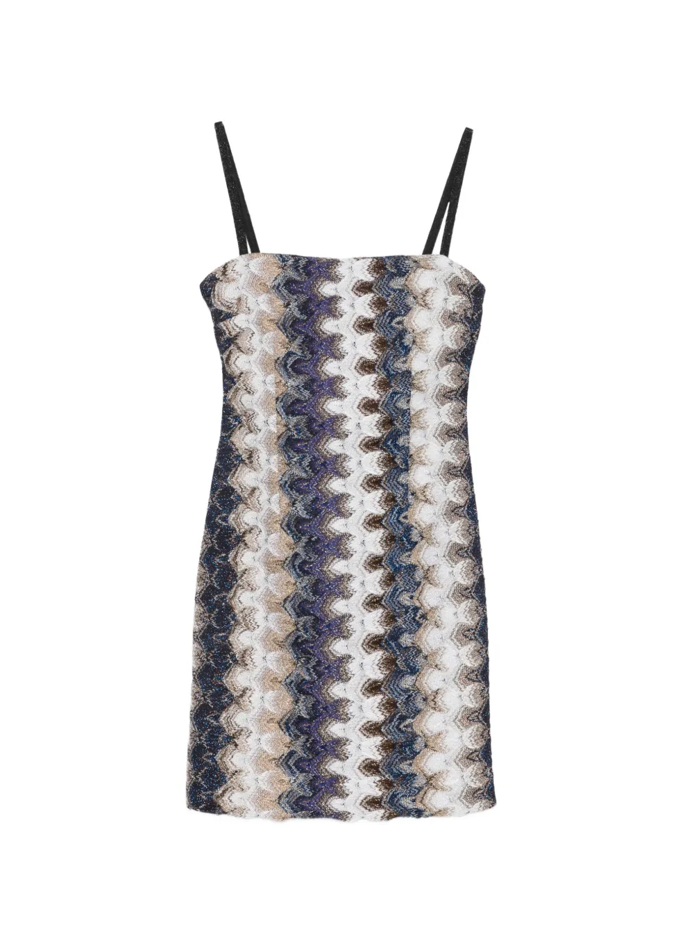 Missoni chevron mini dress - Toni neutri