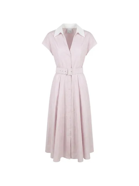 Sara Roka midi Cheri front-buttons belted dress