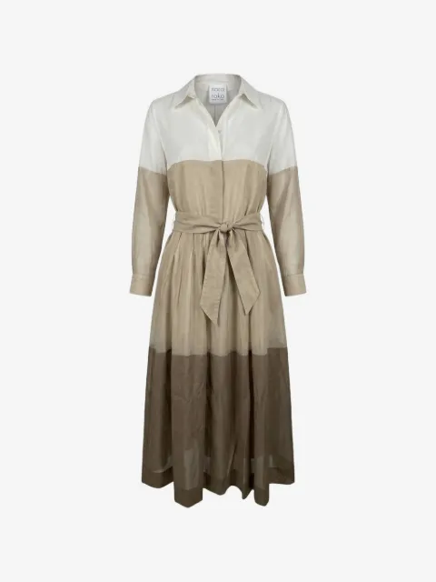 Sara Roka Abito midi color-block