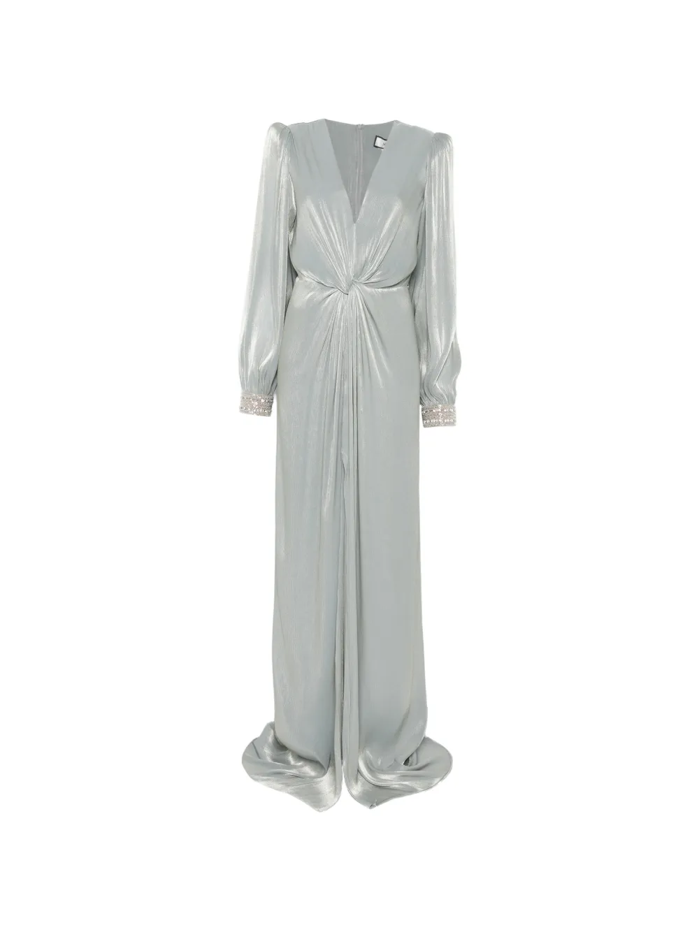 NISSA V-neck midi dress - Green