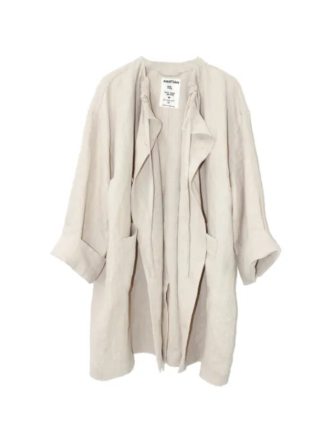 Anntian patch-pocket trench coat