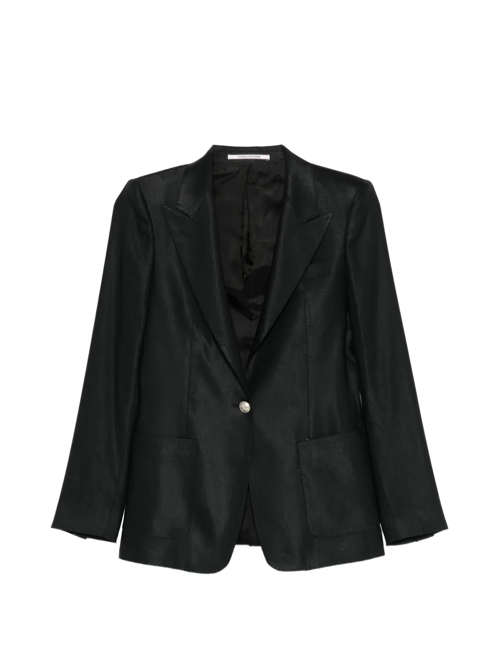 Tagliatore long-sleeve button suit - Nero