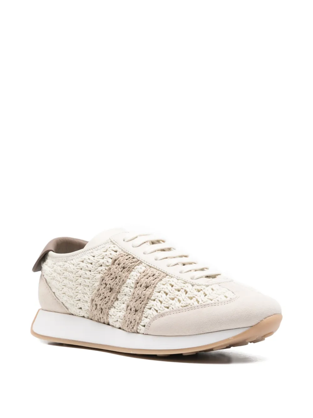 Fabiana Filippi knitted sneakers Beige