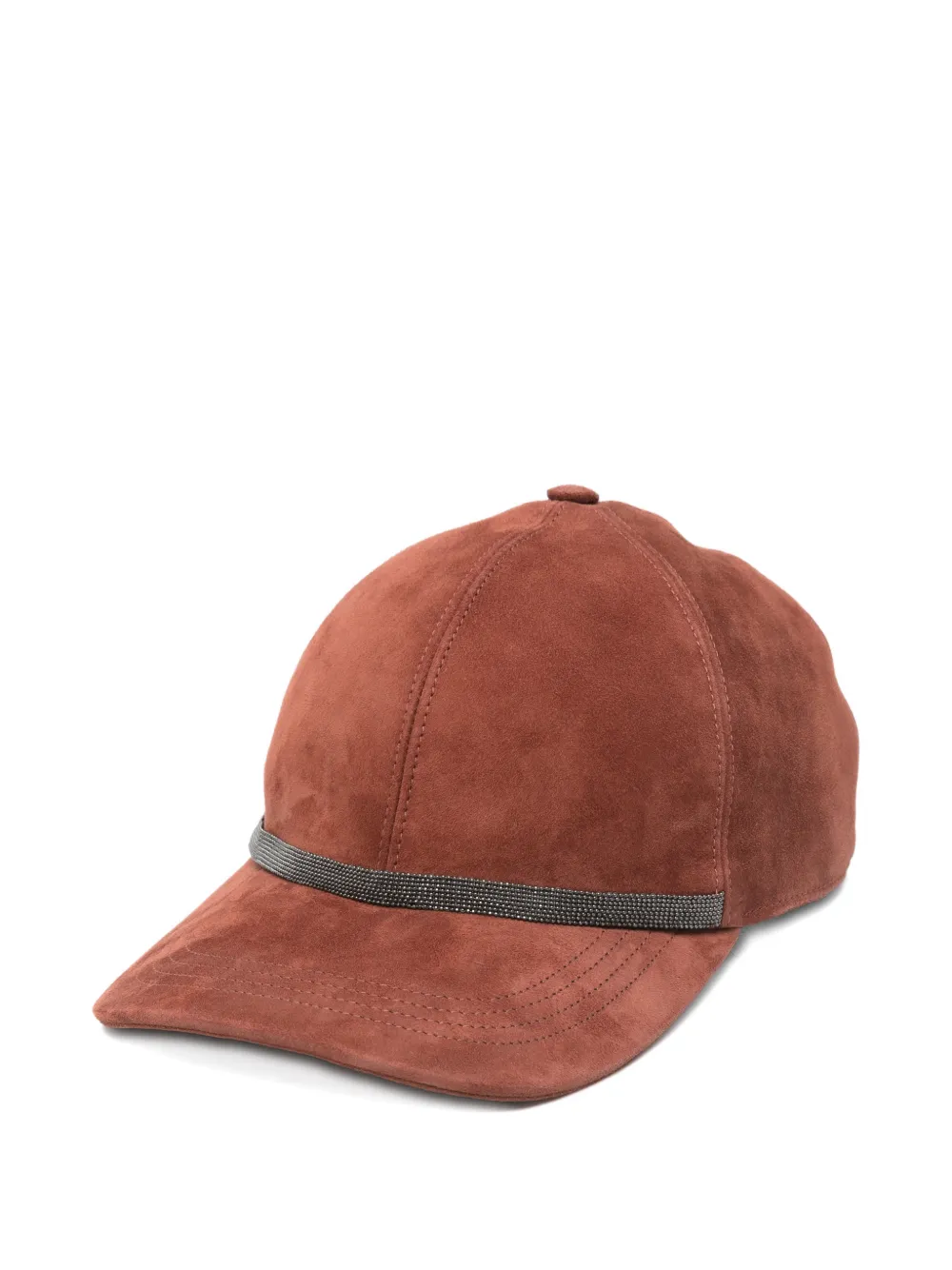 Brunello Cucinelli bead-detail hat - Rosso