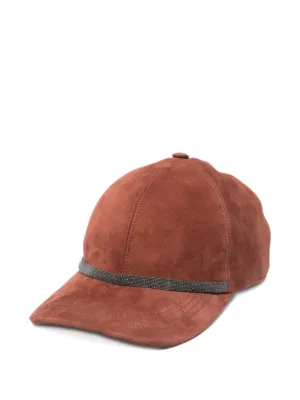 Brunello Cucinelli スエード キャップ | ニュートラル | FARFETCH JP