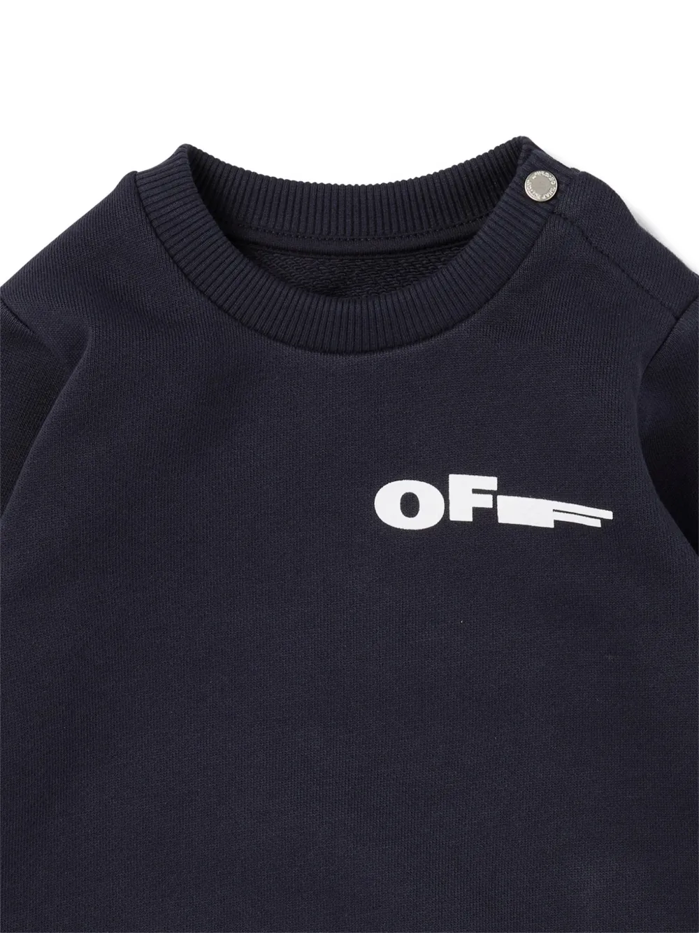 Off-White Kids Type sweater Blauw