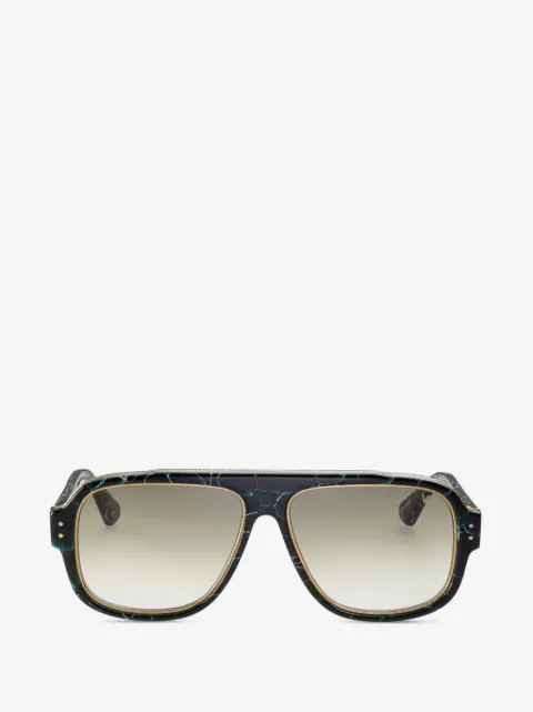Vintage Frames Company Billionaire 2 marble pilot-frame sunglasses