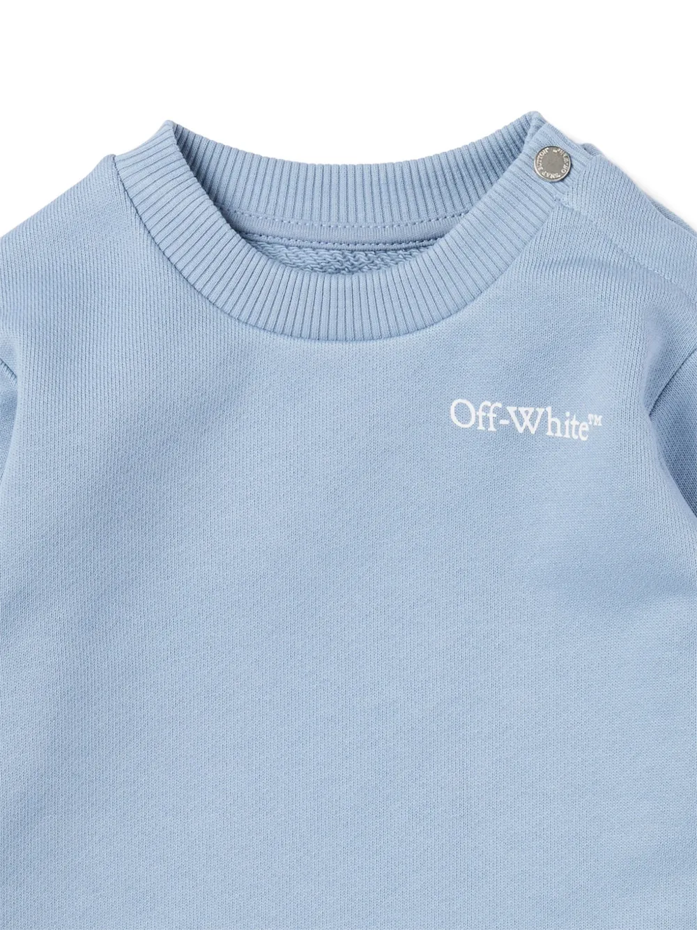 Off-White Kids Trui met logoprint Blauw