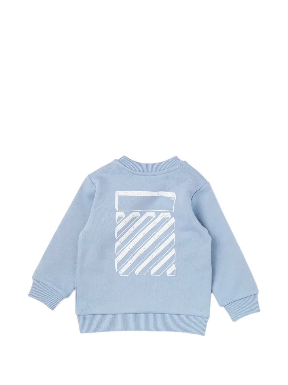  Off-white Kids Jersey Con Logo Estampado - Azul 