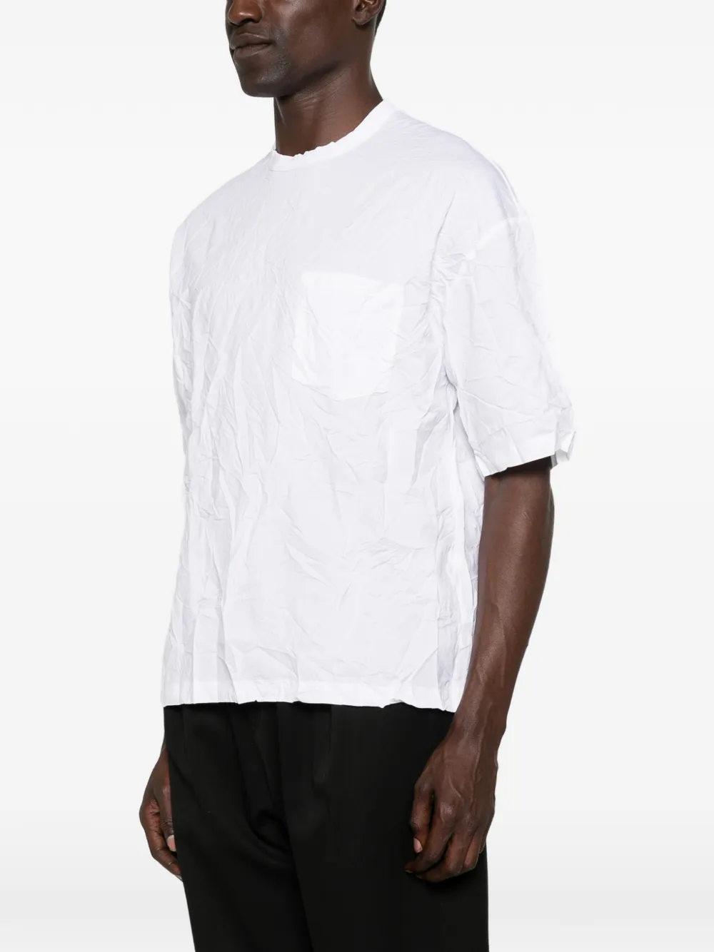 Comme des Garçons Homme T-shirt met borstzak Wit